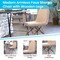 Merrick Lane Set of 2 Lyon Faux Shearling Accent Chairs, Modern Accent Chair For Bedroom, Entryway, and Living Room
